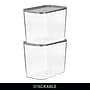 iDESIGN Small Stackable Plastic Storage Bin, Clear (50384)~#|#~2A6730A5-B5C8-4EA7-87E2BA1DBA7E1FB5_sc7