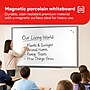 TRU RED™ Magnetic Porcelain Dry Erase Board, Gunmetal Frame, 5' x 3' (TR61186)~#|#~2A681362-E941-4EB3-8837D807E46453EC_sc7