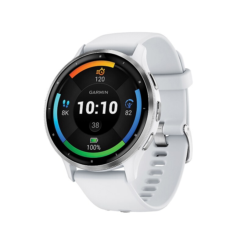 Garmin Venu 3 Smartwatch, GPS, 45mm, Whitestone Silicone Band (010-02784-00) image 1