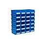 Triton Products LocBin Stackable Storage Bin, 3" x 4.12"x 7.37", Blue, 24/Pack (3-220B)~#|#~2A75E842-8065-49F0-81759DF0FE42231F_sc7