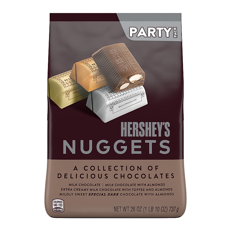 Hershey's Nuggets Assorted Chocolate Candy Bar Party Pack, 26 oz. (HEC01878) image 1
