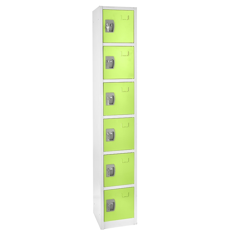 AdirOffice 72'' 6-Tier Green Storage Locker (629-206-GRN) image 1