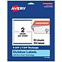 Avery Waterproof Rectangle Laser Multipurpose Labels, 4.75" x 7.75", White, 100/Box (19479399362)~#|#~2A788684-C9D4-4BB5-98F2963F4A977474_sc7