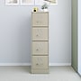 Staples Commercial 4-Drawer Vertical File Cabinet, Letter Size, Lockable, 51.97"H x 14.9"W x 26.5"D, Putty (59597/25410)~#|#~2A7BE636-D6E4-459D-A5BD26DB30642058_sc7