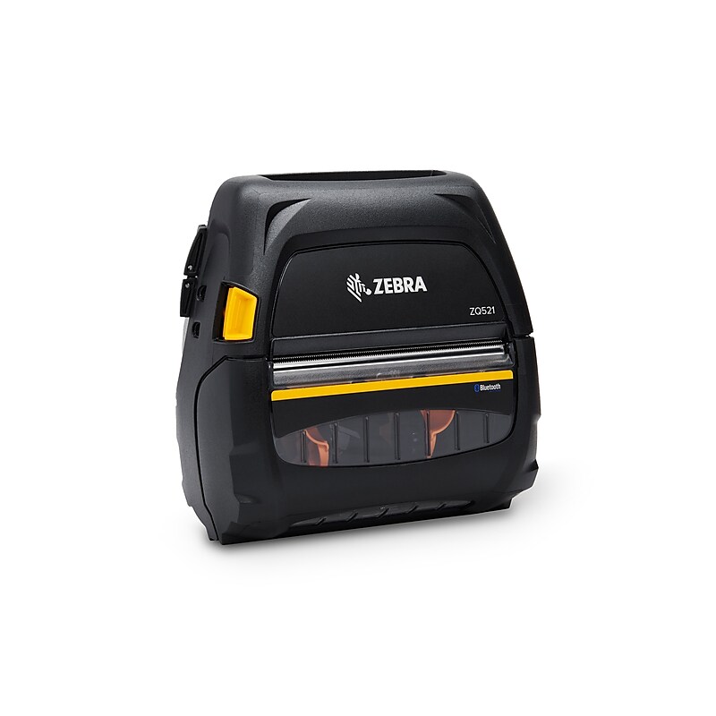 Zebra ZQ52-BUE0000-00 ZQ521 Direct Thermal Mobile Printer, Bluetooth/USB/Wi-Fi, Black image 1