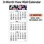 2026-2027 Excello Brands Large Print 13" x 27" Academic Monthly Wall Calendar, Navy Floral (WC-AY26-1327-84)~#|#~2A82D75D-7B77-4CF6-855EFDD04FBF29BE_sc7