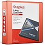 Staples 2" 3-Ring View Binder, D-Ring, Orange (26446-CC)~#|#~2A84CB79-EA3C-4AC8-BE056130DA30E46D_sc7