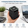 Uncaged Ergonomics Wireless Cube Power Strip with 15W Wireless Charger, 4 AC Outlets, 4 USB Ports, 10' Cord, Black (WC-10-B)~#|#~2A894B38-74CA-4B43-9BE89E1DBAEC8ED5_sc7