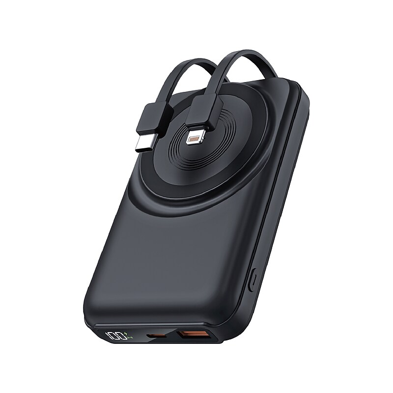 Centon Magnetic Wireless USB Type-C Power Bank, Black (OB-MSPBC2) image 1
