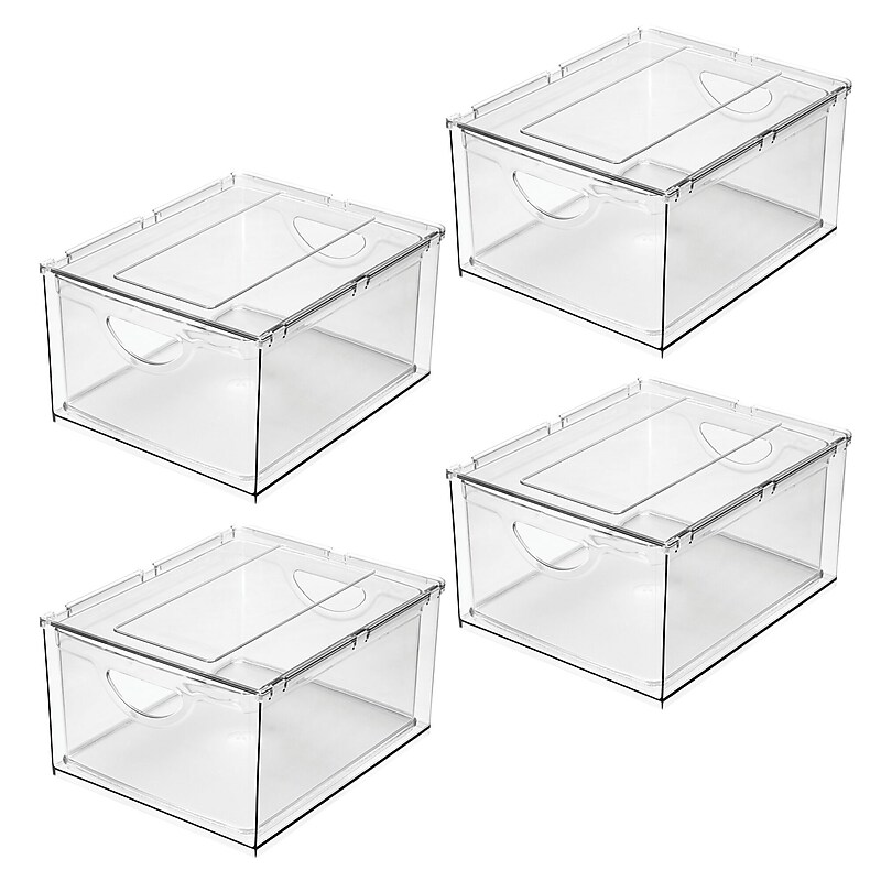 iDESIGN Drawers, Clear, 4/Set (27841M4) image 1