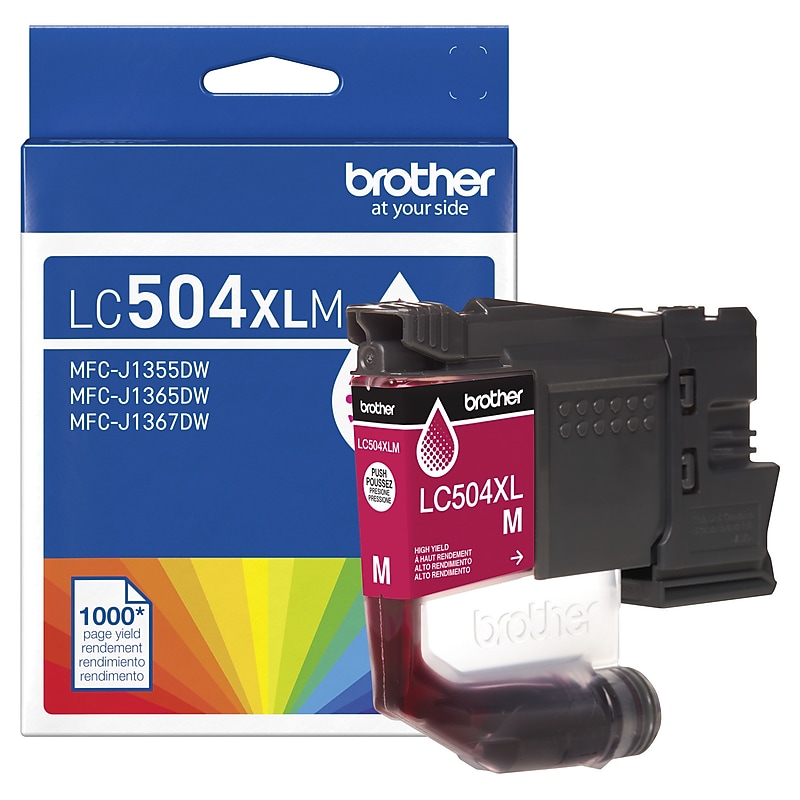 Brother LC504XL Magenta High Yield Ink Cartridge (LC504XLMS) image 1