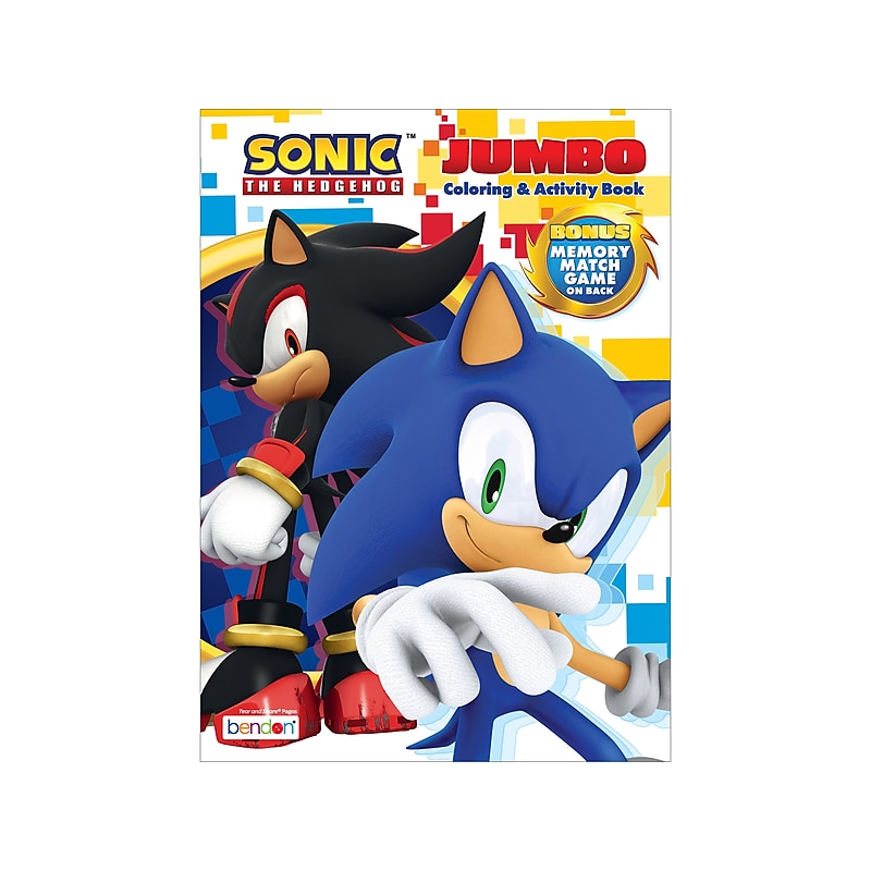 bendon Sonic Jumbo Coloring Book, 64 Pages (61314) image 1