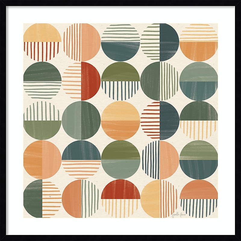 Amanti Art Born to Roam Pattern II by Janelle Penner Wood Framed Wall Art Print, 33" x 33" (A42675547822) image 1