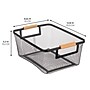 mDesign Steel Organizer, Black/Natural (24355W) ~#|#~2A929E24-B88F-4673-8B43AE8CB78B9EEA_sc7