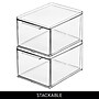 iDESIGN Stackable Storage Drawer, Plastic, Clear, 2/Pack (29202M2)~#|#~2A93FFEF-72BC-493C-A88EAC6974A324ED_sc7