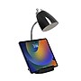 Simple Designs Gooseneck Organizer LED Desk Lamp, 18.50", with iPad Tablet Stand and Charging Outlet, Black (LD1057-BLK )~#|#~2A96541F-3EDF-4593-92B569DC901ECE76_sc7