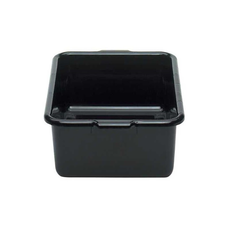 Cambro 21157CBR-110, 15'' x 21'' Deep Bus Tub - Regal Cambox, Black image 1