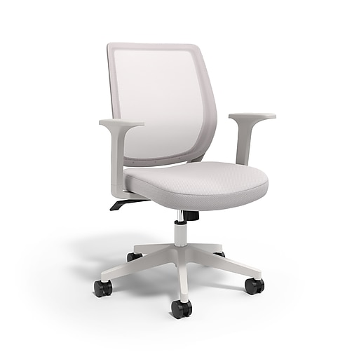 Union & Scale™ Essentials Ergonomic Fabric Swivel Task Chair, Gray  (UN58149)