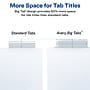 Avery Big Tab Insertable Paper Dividers, 8 Tabs, White (11124)~#|#~2A99854B-DB3E-4929-A7001ED6528B785B_sc7
