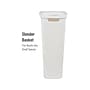 Mind Reader 10.57-Gallon Hamper with Lid, Plastic, White (40FABHAMP-WHT)~#|#~2A9995C9-EA4F-4806-A760C031CB791AA8_sc7
