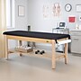 Aristo Wood H-Brace Physician Exam Table with Shelf, Cabinet, Paper Cutter, and Holder, 500lbs. Capacity, Black ~#|#~2A9A69A0-4080-4773-851A5CF4DB2268DC_sc7
