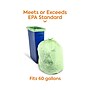 Coastwide Professional™ 60 Gallon Trash Bag with 30% PCR, 38" x 58", Low Density, 0.8 mil, Green, 100 Bags/Box (CW62423)~#|#~2A9C9521-4B8C-47A2-809E396A68A18966_sc7