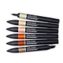 Winsor & Newton Promarker Dual-Tip Alcohol Based Marker, Earth Tones, 6/Pack (WNX0290160)~#|#~2AA05DDE-FB5B-4D43-9F25858448B19652_sc7