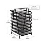 Mind Reader Metal Front Loading Letter Tray, Letter/Legal Size, Black (7TPAPER-BLK)~#|#~2AA25D25-3FBD-402C-9CCA986EEB0FFA45_sc7