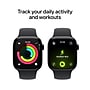 Apple Watch Series 11 GPS Smartwatch, 42mm, Jet Black Aluminum Case with Black Sport Band, Medium/Large (MEQU4LW/A)~#|#~2AA27AD5-4F3E-4BE1-8021D2B20946865E_sc7