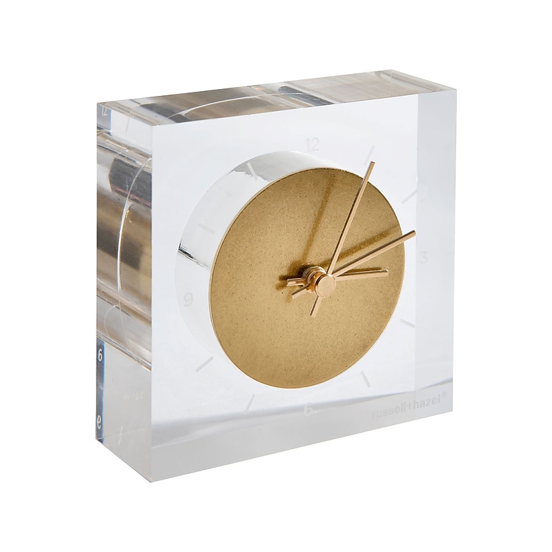 Russell+Hazel Desk Clock, Acrylic (63207) image 1