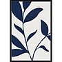 Amanti Art Modern Blue Botanical Abstract Print No 3 by The Creative Bunch Studio Wood Framed Wall Art Print, 23" x 33"~#|#~2AA77304-1E50-4500-A952FCA147FE5456_sc7