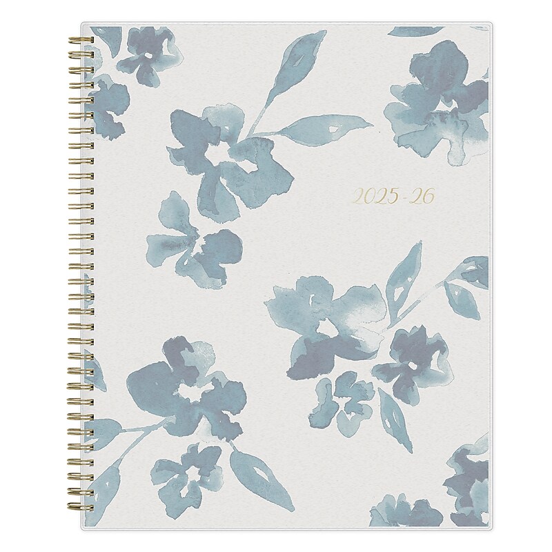 2025-2026 Blue Sky Bakah Blue 8.5" x 11" Academic Year Weekly & Monthly Planner, Plastic Cover, Multicolored (131951-A26) image 1