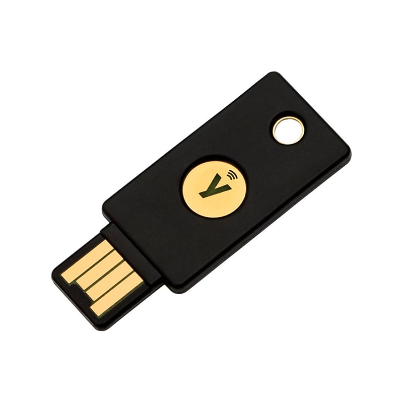 Yubico YubiKey 5 NFC USB Security Key, Black (992-00001) image 1
