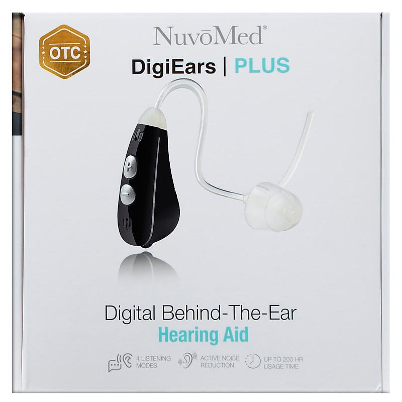 NuvoMed DigiEars Plus Digital Behind The Ear Hearing Aid (HBE-4/0144) image 1