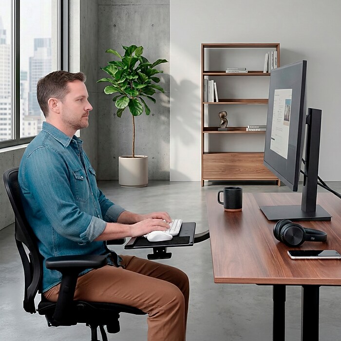 Mount-It! Standing Keyboard and Mouse Platform With Ergonomic