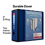 Staples 5" 3-Ring Better Binder, D-Ring, Navy Blue (27925)~#|#~2AB5FA6C-6086-4C70-9BD5A2ED3753113F_sc7