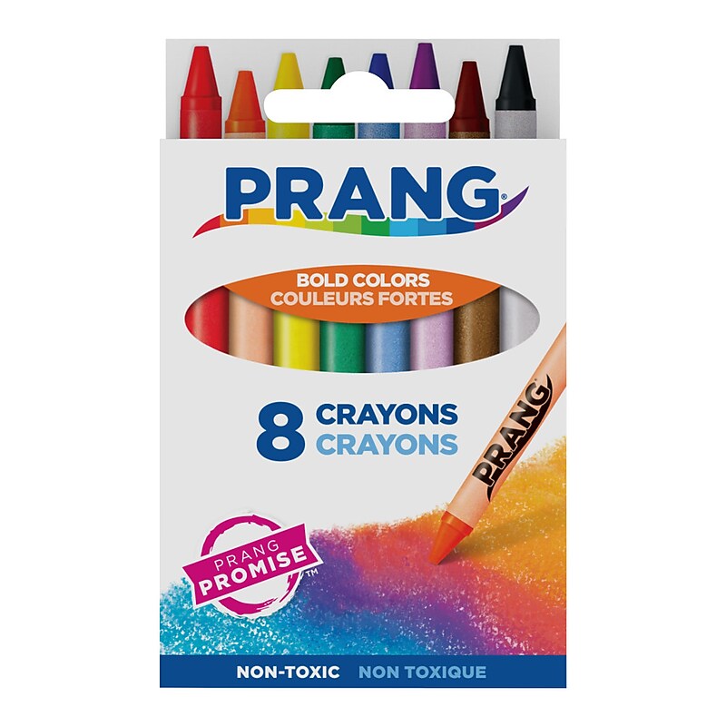 Prang Standard Crayons, Assorted Color, 8/Box (X00000) image 1