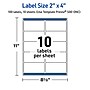 Avery Laser/Inkjet Rectangle Multipurpose Labels, 2" x 4", White, 100/Pack (S00-DNC)~#|#~2AB9FE98-5416-4127-B555B8FE1A79A941_sc7