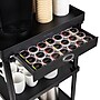 Mind Reader 3-Shelf Plastic Rolling Utility Cart, Black (CARTCOFF-BLK)~#|#~2ABAC94C-9F3D-4A6E-861BB1A4AD768CDC_sc7