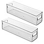 iDESIGN Medium Stackable Plastic Storage Bin, Clear, 2/Pack (29085M2)~#|#~2ABBE3D9-6EE6-4930-A680D5C4091EFC6C_sc7