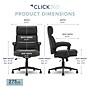 Click365 Classic Ergonomic Bonded Leather Swivel Executive Chair, Black (CCHR10022B)~#|#~2ABE2297-9DC2-43C5-BD59675B8255D274_sc7