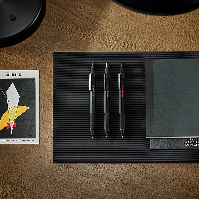 rOtring 600 3-in-1 Multicolor Pen and Mechanical Pencil, Black