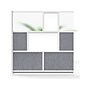 Luxor Workflow Series 8-Panel Modular Room Divider System Add-On Wall with Whiteboard, 70"H x 70"W, Gray/Silver~#|#~2AC39F9D-4CC6-44D8-9A1A6D3C8FBAAA34_sc7