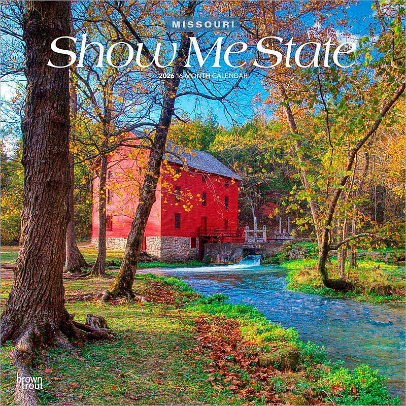 2026 BrownTrout Show Me State Missouri Places 12" x 12" Monthly Wall Calendar (9798330705566) image 1