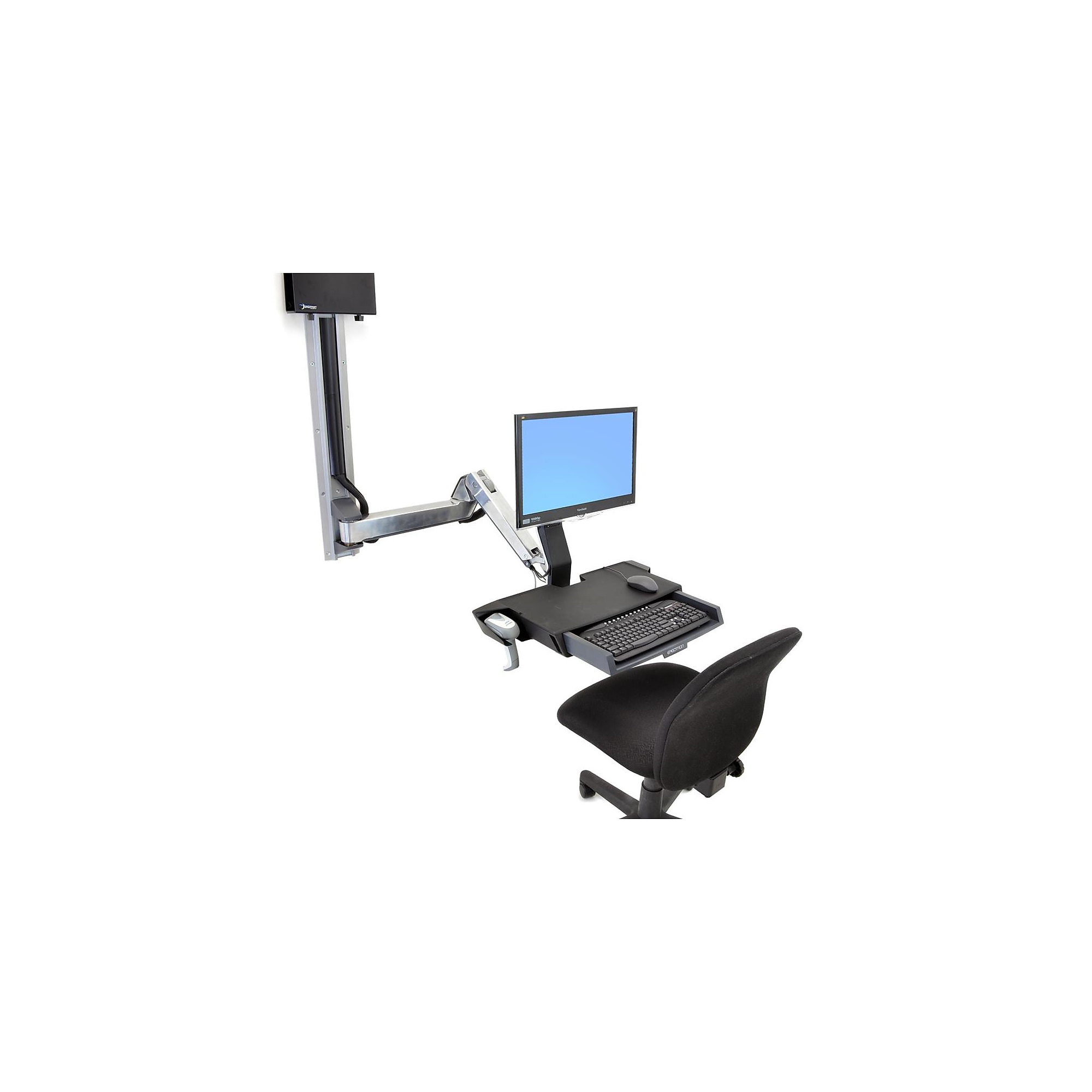 Ergotron StyleView Monitor Arm Extender Accessory, Polished Aluminum (45-261-216) Sansujyuku sansujyuku.com