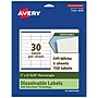Avery Dissolvable Rectangle Multipurpose Labels, 1" x 2-5/8", Off-white, 150/Pack (94200)~#|#~2AD018CE-6216-46EE-9A52AEFE27DEAAF4_sc7