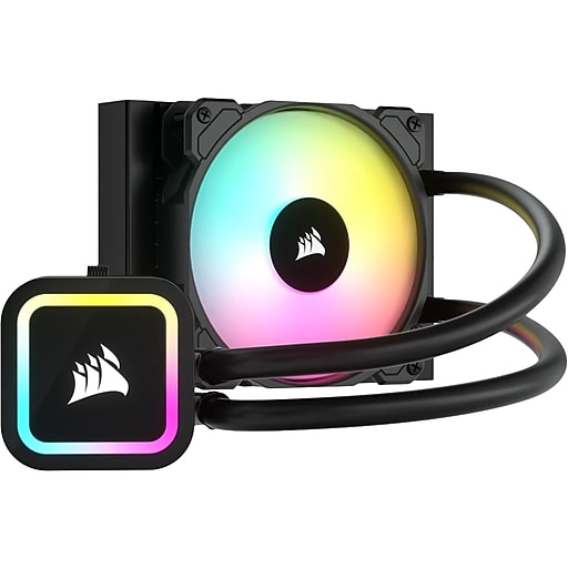 Corsair iCUE H60x RGB Elite 120mm Liquid CPU Cooler with RGB Lighting (CW-9060064-WW2)