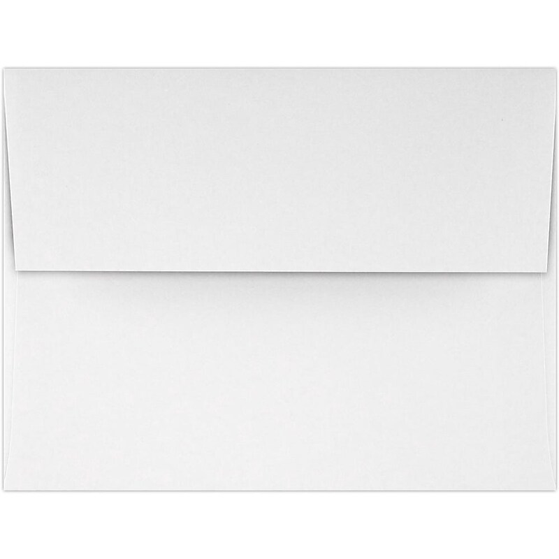 JAM Paper A4 Self Seal Invitation Envelope 4 1/4" x 6 1/4", White, 50/Pack (4872-WPC-50) image 1