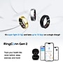RingConn Gen 2 Ultra-Thin Smart Ring - Size Before You Buy - Size 8, Matte Black (123030805)~#|#~2AE9F5F5-5E38-40F6-9515F387C5A0DDDA_sc7