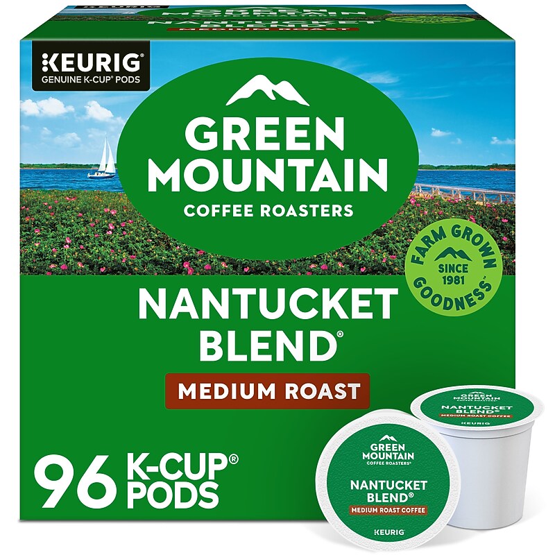 Green Mountain Nantucket Blend Coffee Keurig® K-Cup® Pods, Medium Roast, 96/Carton (6663) image 1